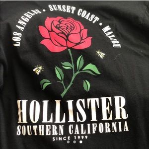 Hollister crop long sleeve tee